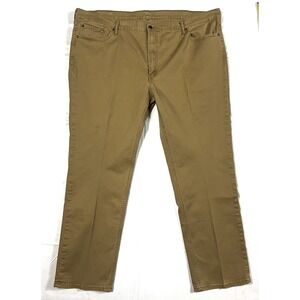 LEVI'S 541 Athletic Taper Men's W50 L34 Tan Chino Khaki Pants Big & Tall Stretch